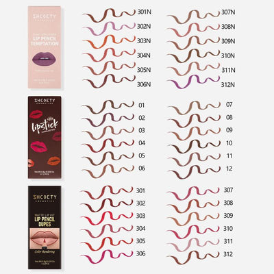Long Lasting Lip Liner Set, 36Pcs/Set Waterproof Matte Lip Liner, Beauty & Personal Care Lip Makeup Tool for Women, Lighter Lipstick, Lip Liner Stain