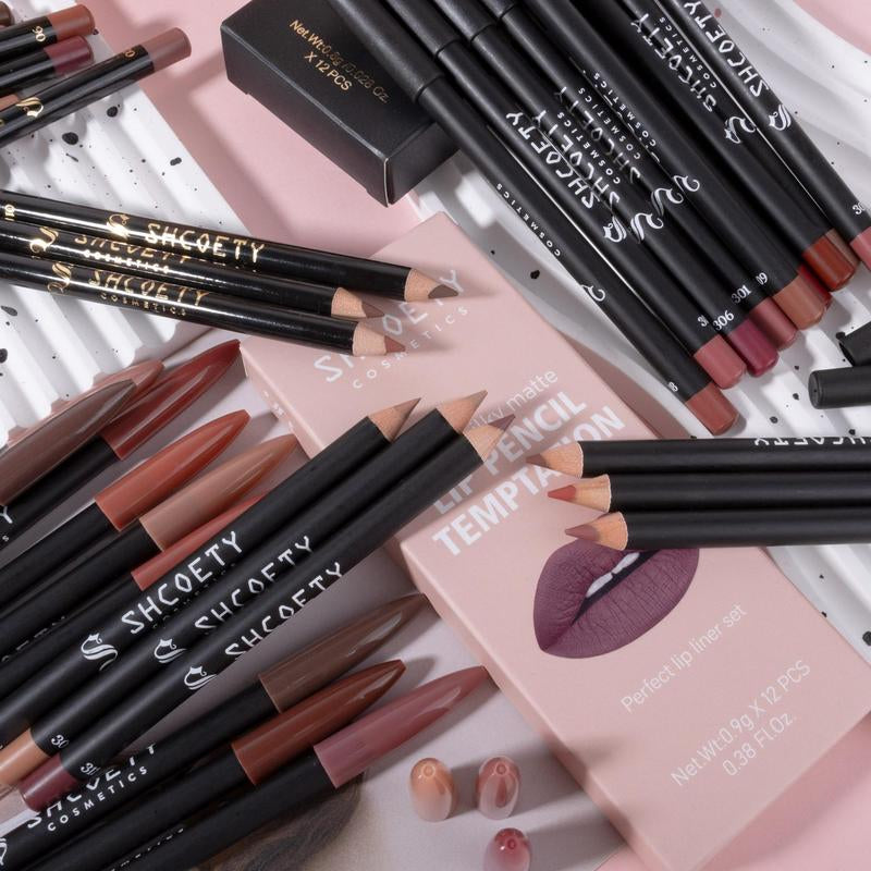 Long Lasting Lip Liner Set, 36Pcs/Set Waterproof Matte Lip Liner, Beauty & Personal Care Lip Makeup Tool for Women, Lighter Lipstick, Lip Liner Stain