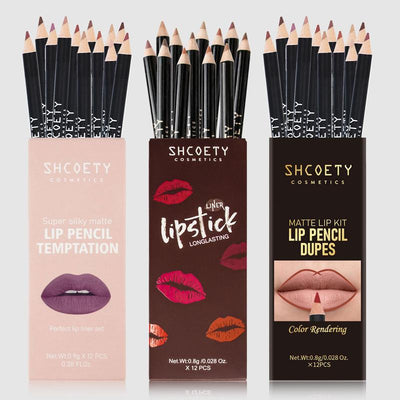 Long Lasting Lip Liner Set, 36Pcs/Set Waterproof Matte Lip Liner, Beauty & Personal Care Lip Makeup Tool for Women, Lighter Lipstick, Lip Liner Stain