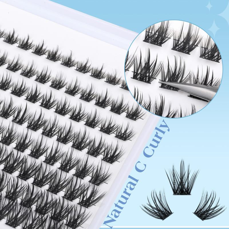 Lash Extensions Natural Eyelash Extensions Manga Lash Clusters Wispy Makeup Eyelashes#Springtok Cosmetic