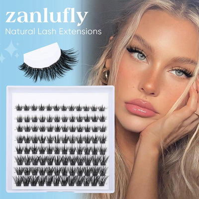 Lash Extensions Natural Eyelash Extensions Manga Lash Clusters Wispy Makeup Eyelashes#Springtok Cosmetic