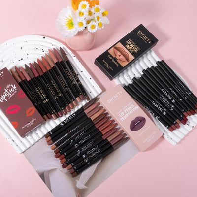 Long Lasting Lip Liner Set, 36Pcs/Set Waterproof Matte Lip Liner, Beauty & Personal Care Lip Makeup Tool for Women, Lighter Lipstick, Lip Liner Stain